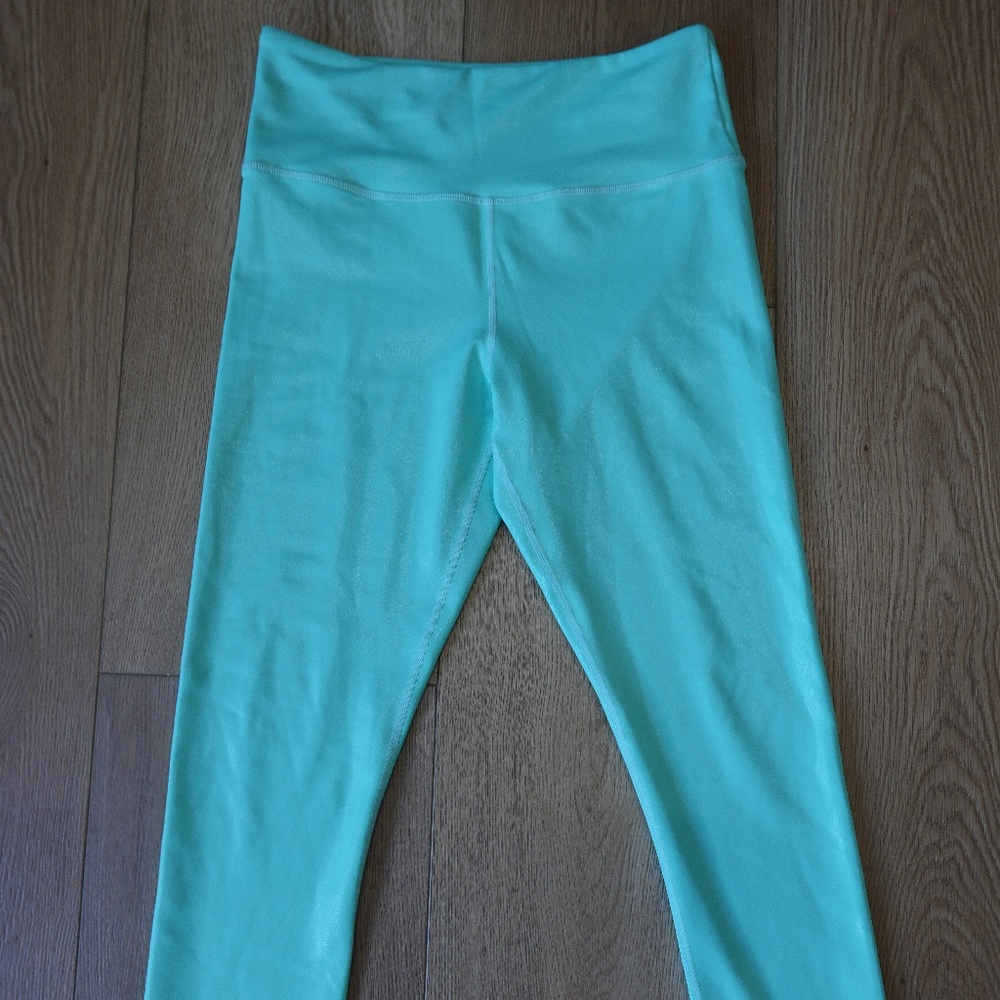 Zyia Active Turquoise Leggings | Size 6-8 | High Rise Stretch